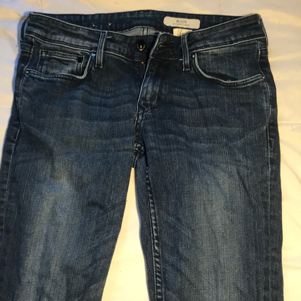 Dark blue jeans